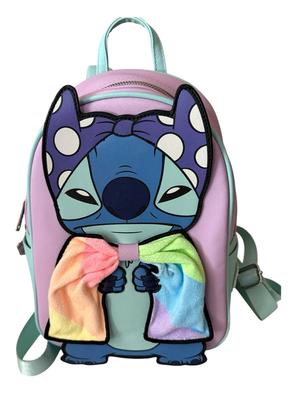 Loungefly Disney Lilo & Stitch Super Stitch with Rainbow Cape Mini Backpack